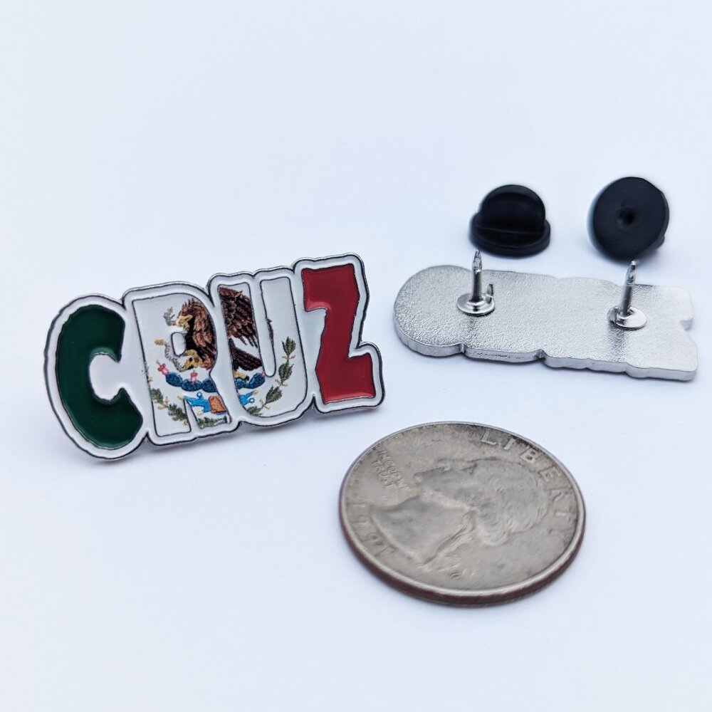 Pin Cruz Pin for Caps Clothing Enamel Badge MTZ Mexican Flag Pin Cruz Mex Flag